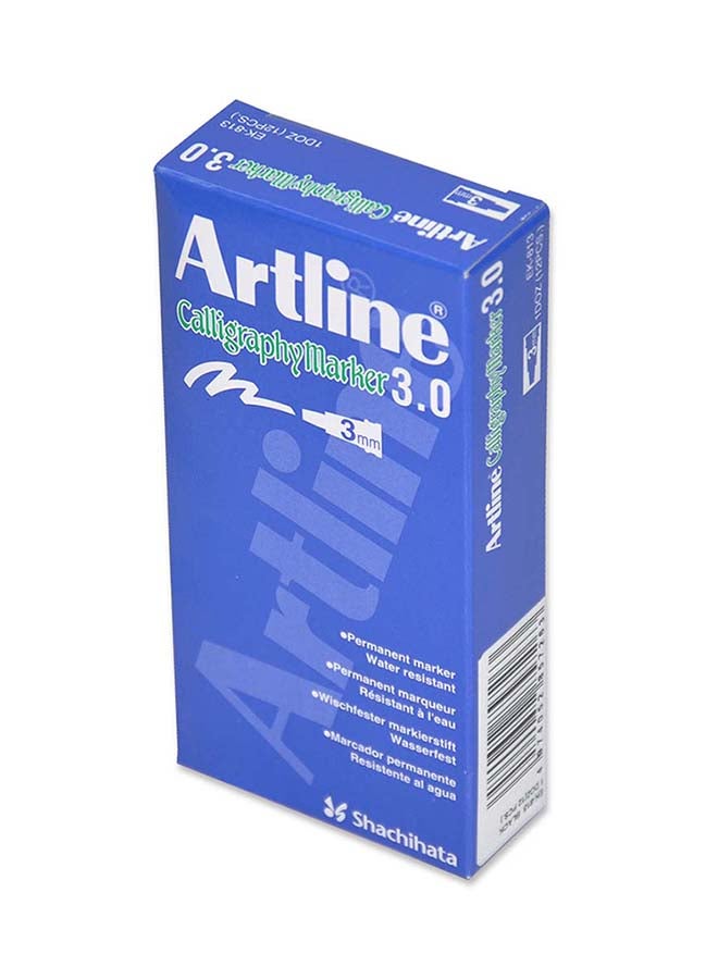 Artline - 12-Piece Calligraphy Marker Blue - Image 1