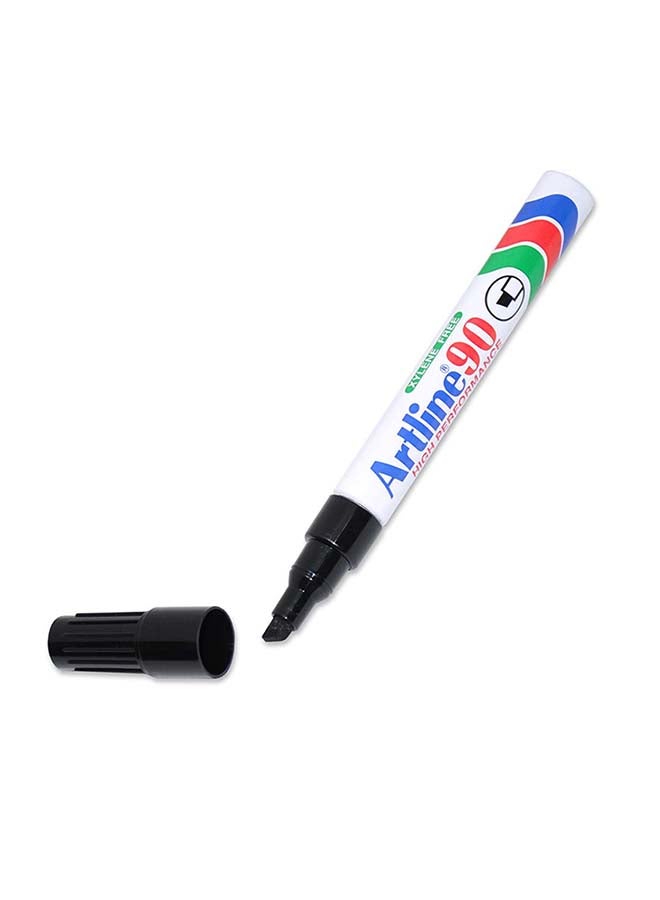 Artline 12-Piece Chisel Nib Permanent Marker Black  - Image 2
