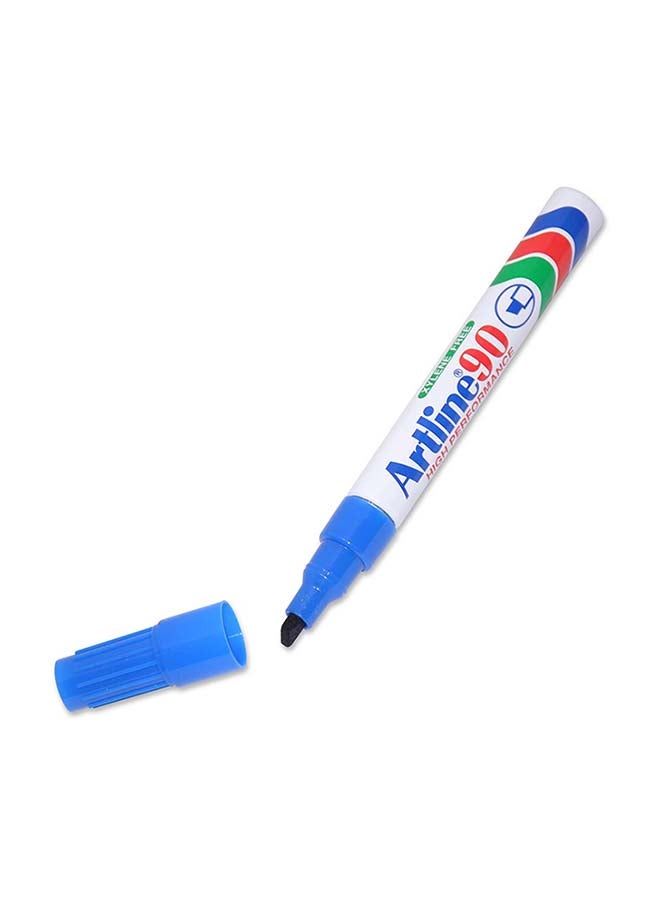 Artline 12-Piece Chisel Nib Permanent Marker Blue - Image 2