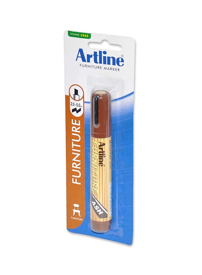 قلم ماركر للأثاث برأس مشطوف رمادي فاتح