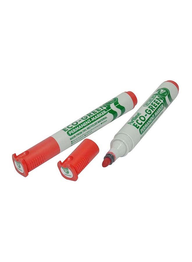 Artline 12-Piece Eco-Green Permanent Marker Red - Image 2