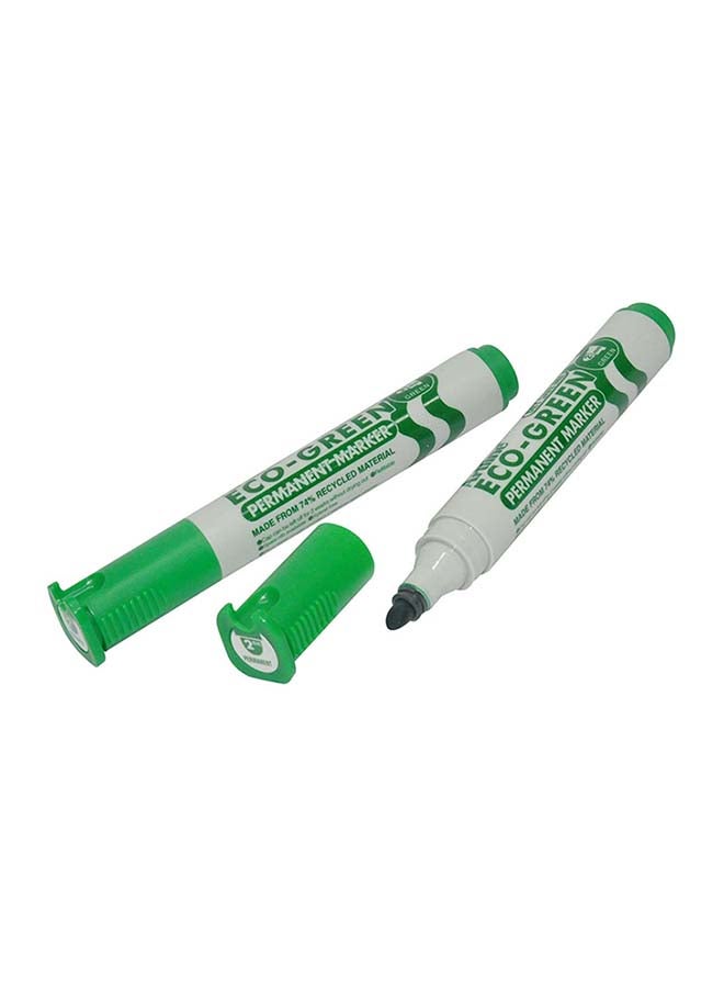 آرت لاين طقم أقلام ماركر إيكو جرين دائمة من 12 قطعة أخضر - Image 2
