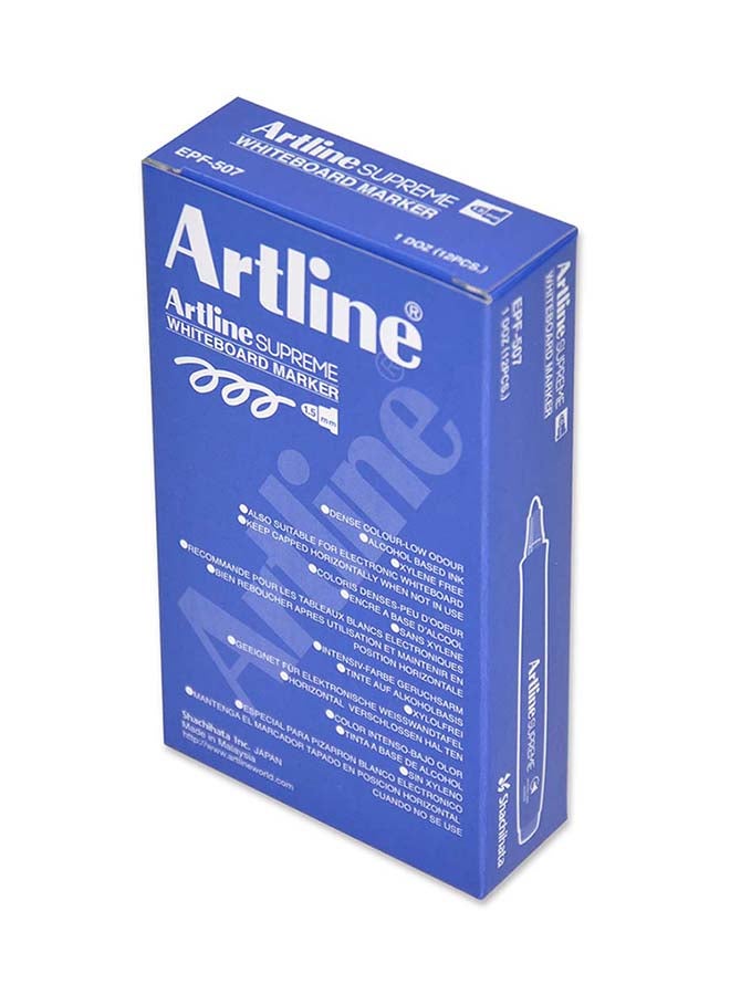 Artline 12-Piece Supreme Board Marker White - Image 3