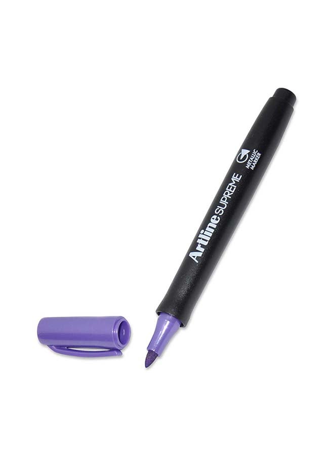 Artline 12-Piece Supreme Metalic Permanent Marker Purple - Image 2