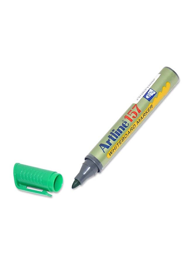 Artline 12-Piece Bullet Nib White Board Marker Green - Image 2
