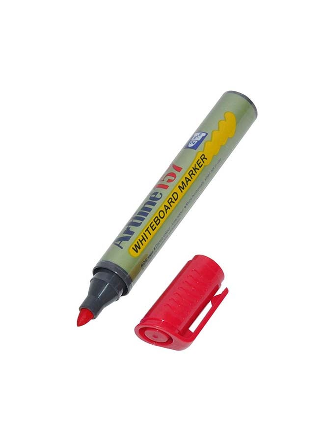 Artline 12-Piece Bullet Nib White Board Marker Red - Image 2