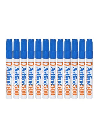 12-Piece Bullet Nib White Board Marker Blue - v1563274850/N27687294A_1