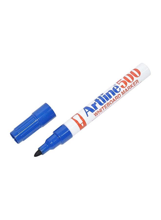 12-Piece Bullet Nib White Board Marker Blue