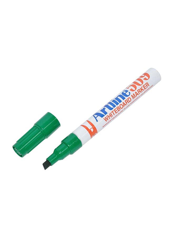 12-Piece Chisel Nib White Board Marker Green