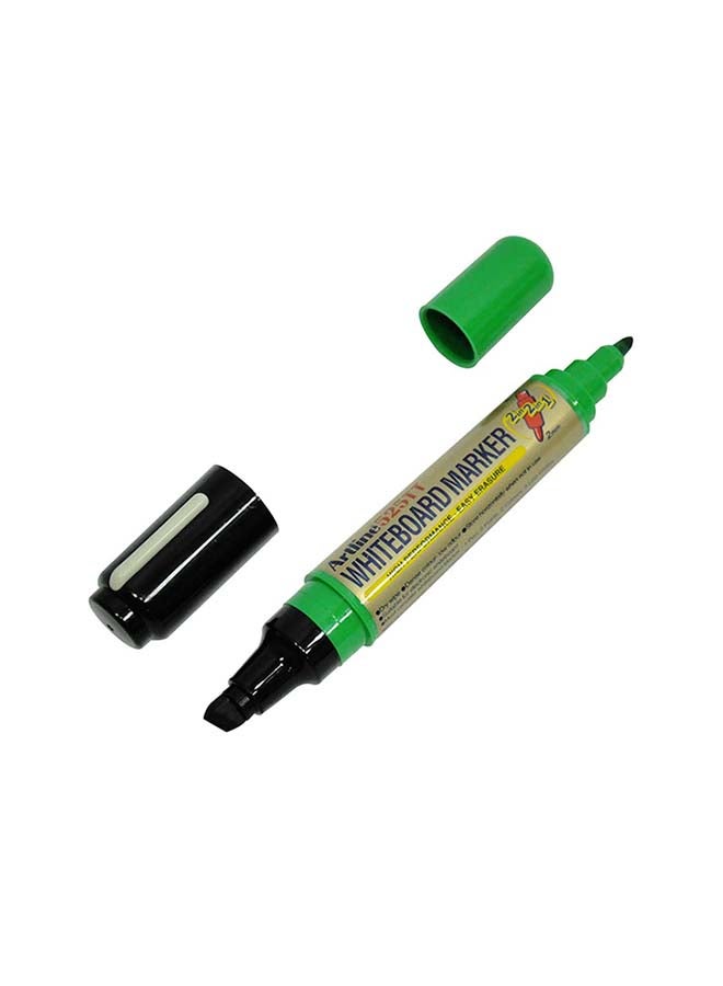 Artline 12-Piece Twin White Board Marker Black/Green - Image 2