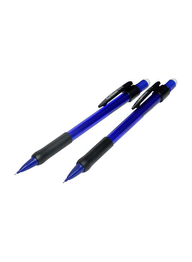 Artline 12-Piece Precision Tip Mechanical Pencil With Eraser Black - Image 2