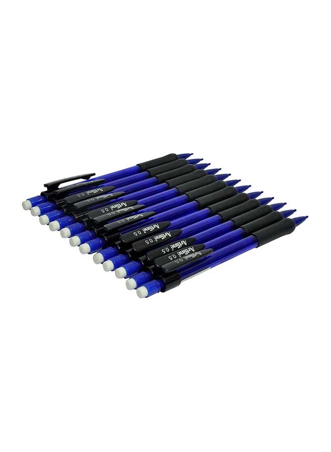 Artline 12-Piece Precision Tip Mechanical Pencil With Eraser Black - Image 1
