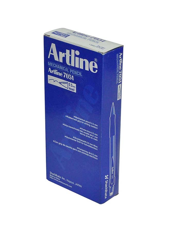 Artline 12-Piece Precision Tip Mechanical Pencil With Eraser Black - Image 3