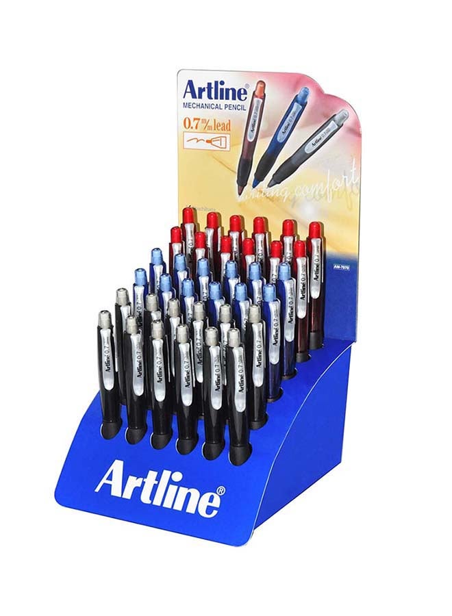 Artline 36-Piece Mechanical Pencil With Built-in Eraser Multicolour - Image 1