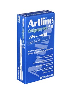 Artline 12-Piece Calligraphy Pen Black  - Image 3