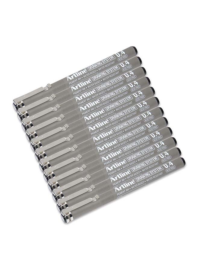 Artline 12-Piece Drawing System Pen Multicolour - Image 1