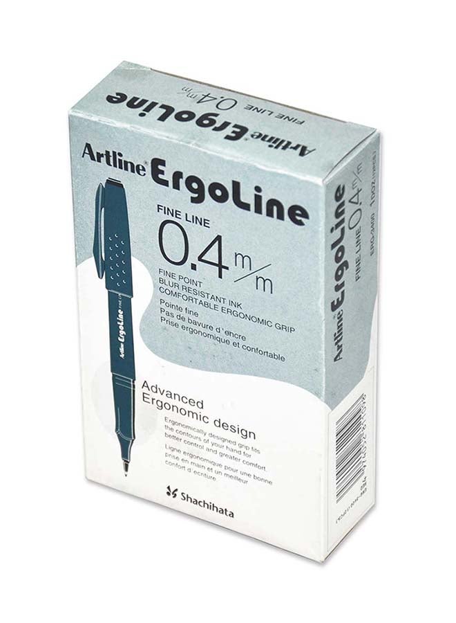 Artline 12-Piece Ergoline Pen Red - Image 3