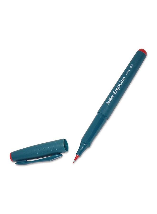 Artline 12-Piece Ergoline Pen Red - Image 2