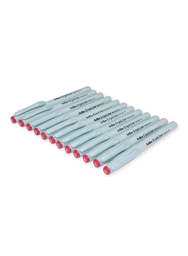Artline 12-Piece Ergoline Pen Red  - Image 1
