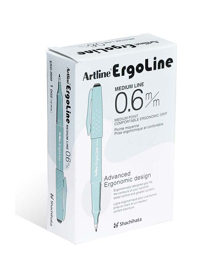 Artline 12-Piece Ergoline Pen Red  - Image 3
