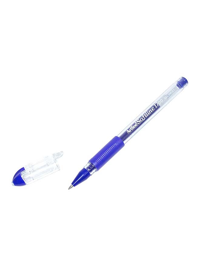 Artline 12-Piece Softline Gel Inked Roller Ball Pen Blue - Image 2