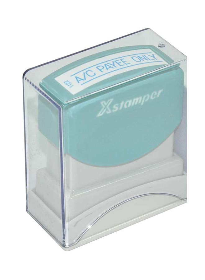 ختم إكس ستامبر بكلمة "A/C Payees" أزرق