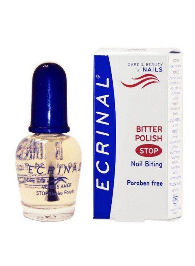 إكرينال طقم من قطعتين طلاء أظافر مُرّ لوقف عادة قضم الأظافر شفاف 10ملليلتر