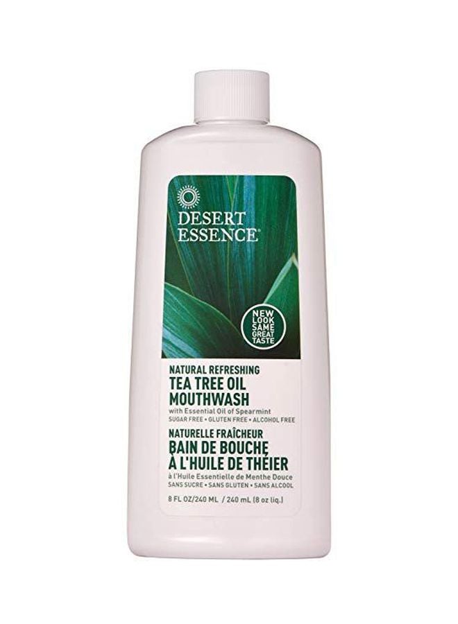 Desert Essence Tea Tree Oil Mouthwash White 