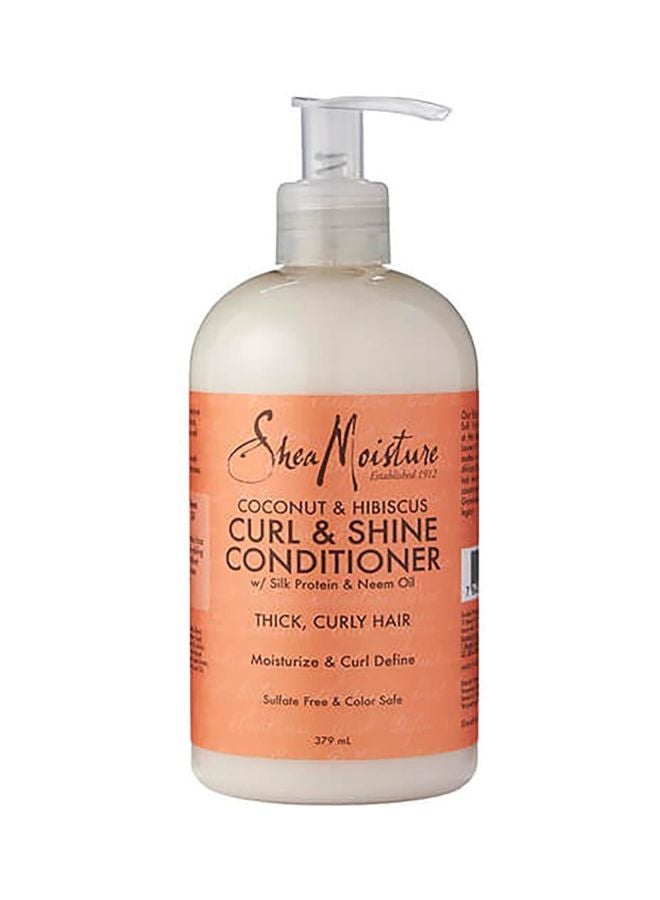 SheaMoisture - Curl And Shine Conditioner With Coconut And Hibiscus 379ml - Image 1