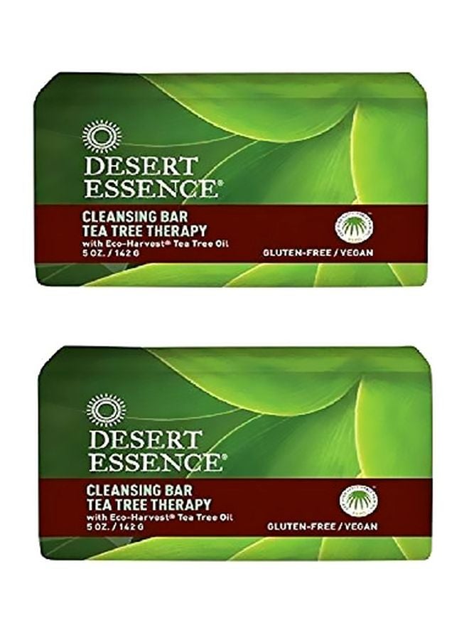 DESERT ESSENCE Pack Of 2 Tea Tree Therapy Soap Bar 