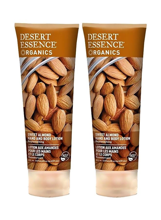 Desert Essence Pack Of 2 Hand And Body Lotion - Org Almond 237ml 