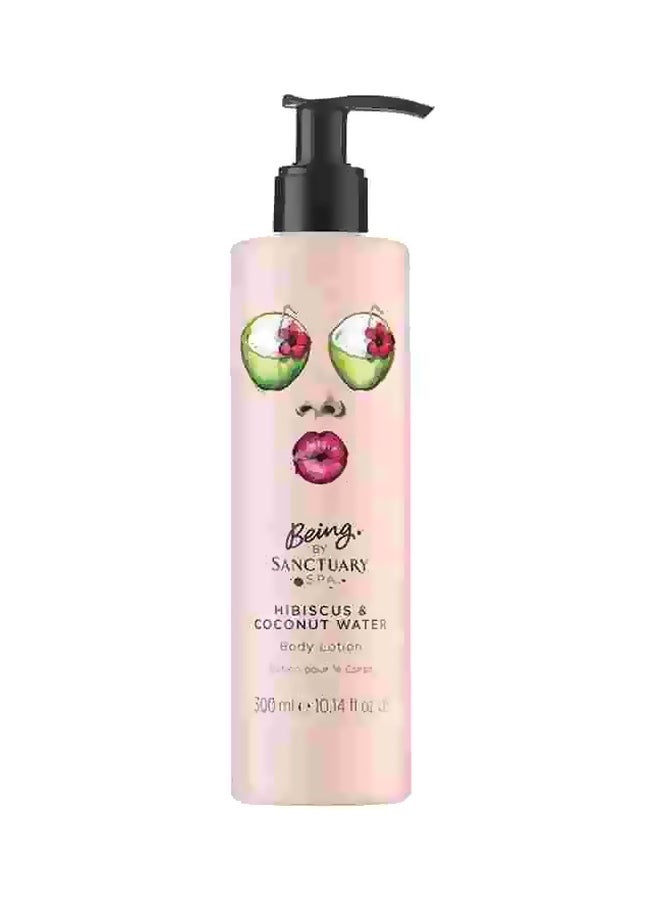 Being By Sanctuary Spa - Hibiscus And Coconut Water Body Lotion 300ml - Image 1