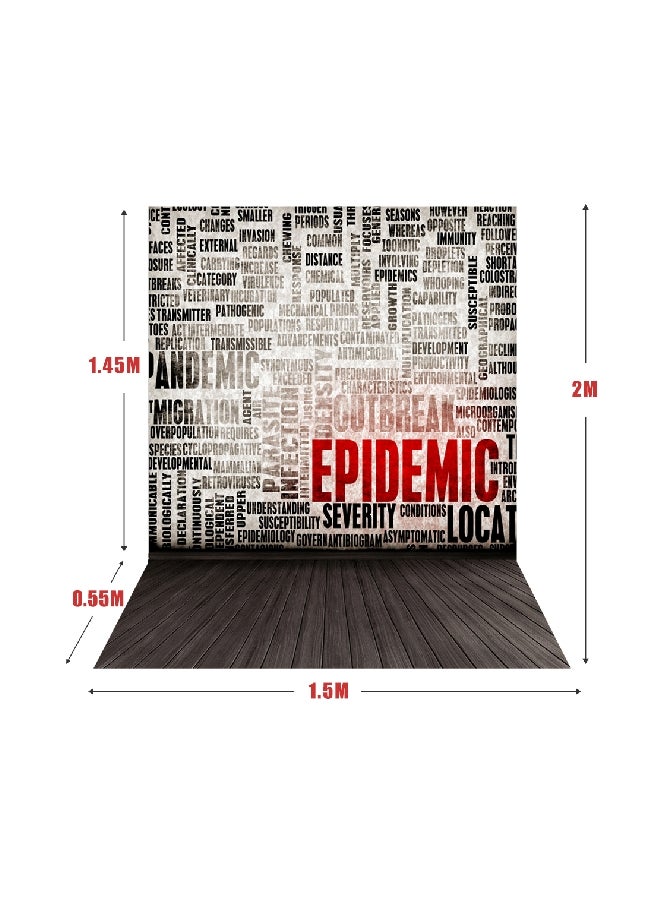 ANDOER Classic Fashion Wooden Floor Photography Background White/Black/Red  - Image 2