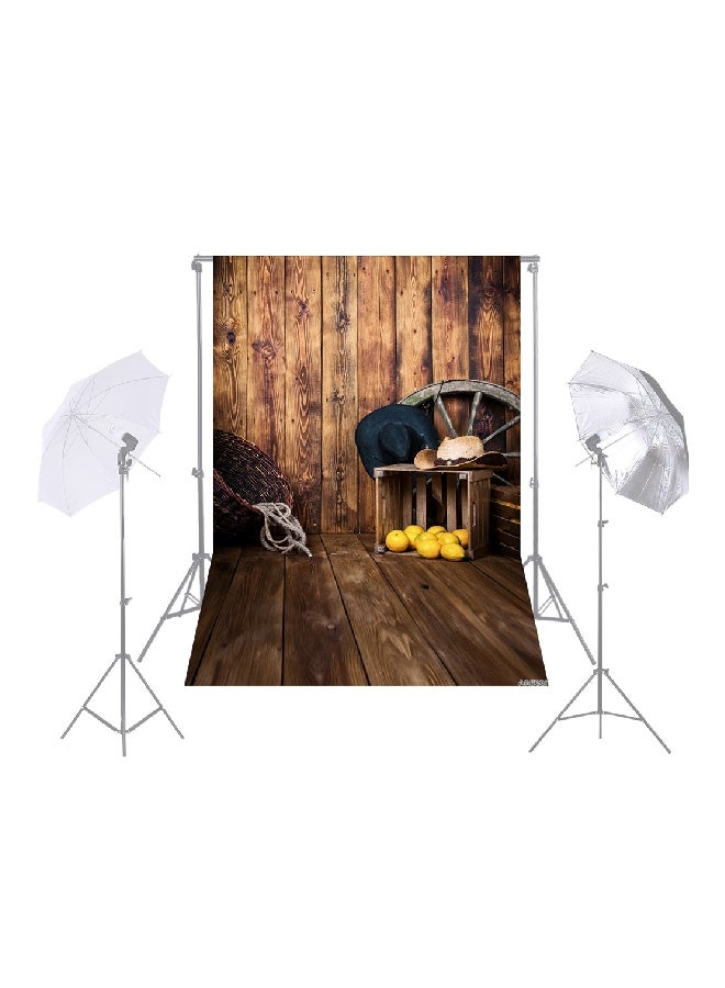 ANDOER Farm Theme Photography Background Brown/Black/Orange  - Image 2