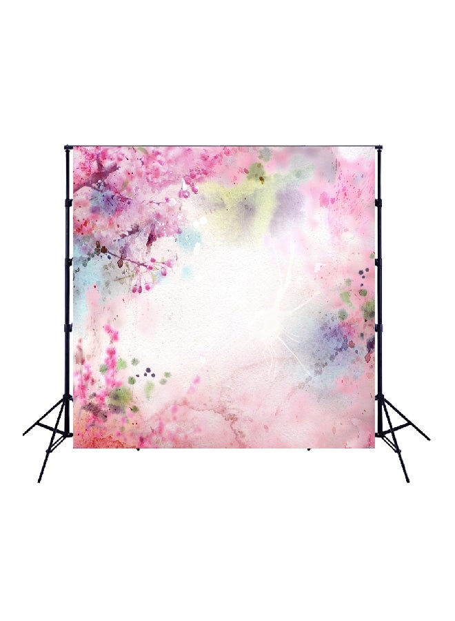 ANDOER Foldable Polyester Fibre Photography Backdrop Background White/Pink/Green  - Image 1