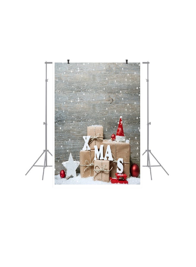 Christmas Backdrop Photography Background Brown/Grey  - Image 1
