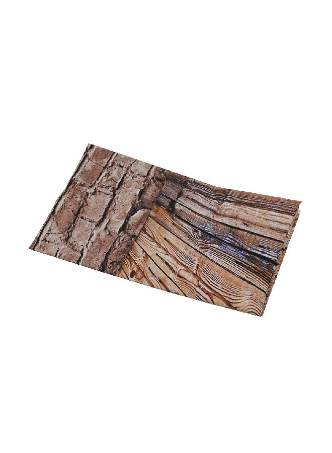 Brick Wall Wood Floor Pattern Photography Background Beige  - Image 2