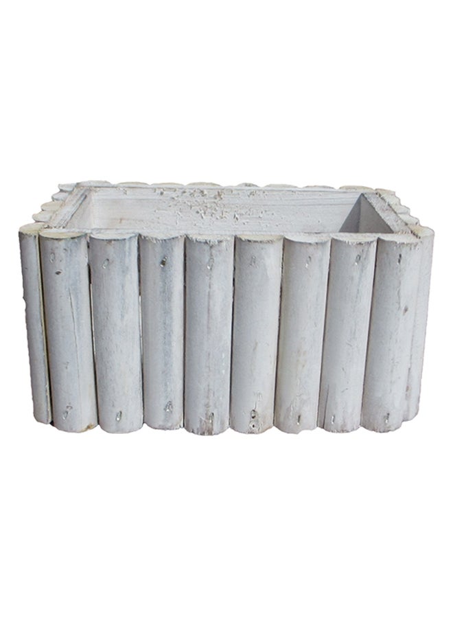 Kmte Decorative Nursery Square Pot White 20x14.5x10.5cm - Image 3