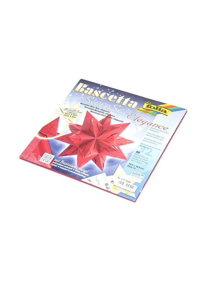 folia 32-Piece Bascetta Star Set Red  - Image 2
