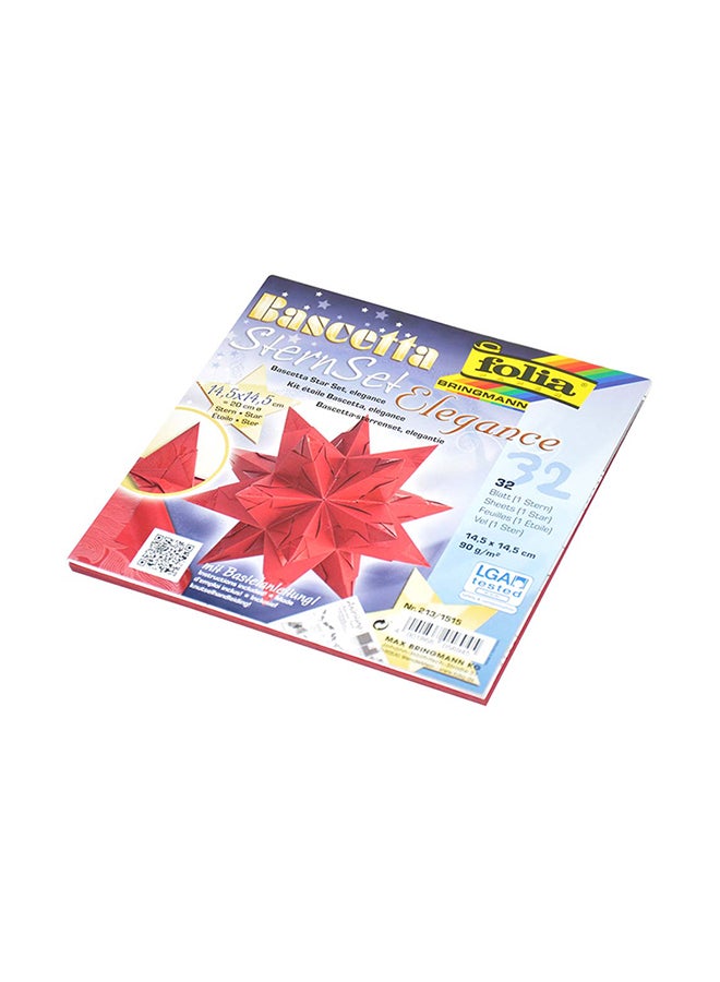folia 32-Piece Bascetta Star Set Red  - Image 2