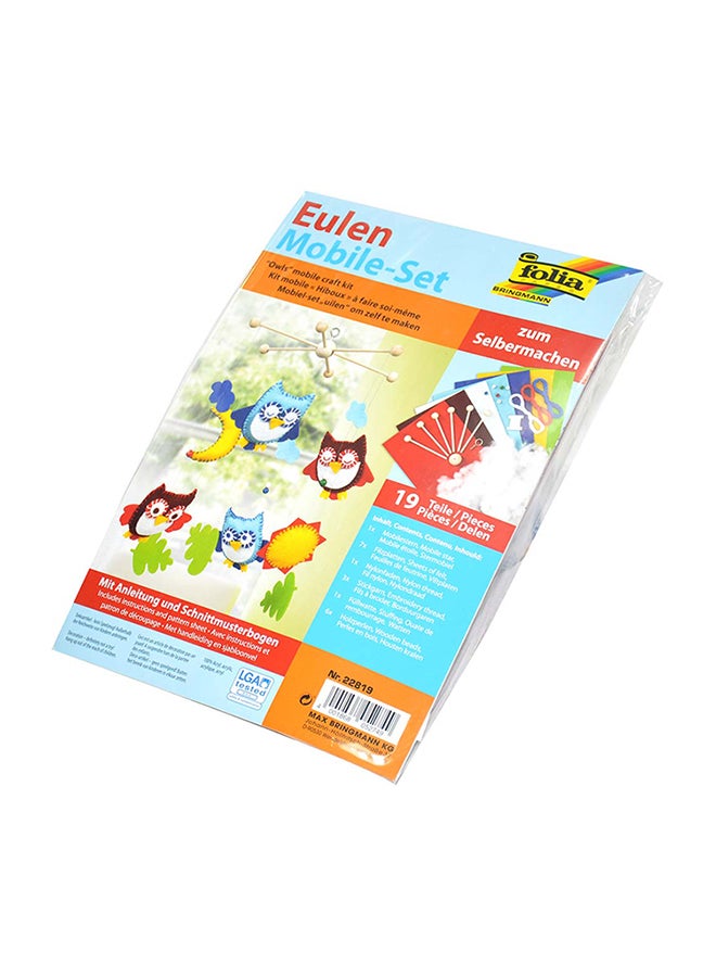 folia 19-Parts  Mobile Craft Sets-Owls Multicolour  - Image 2