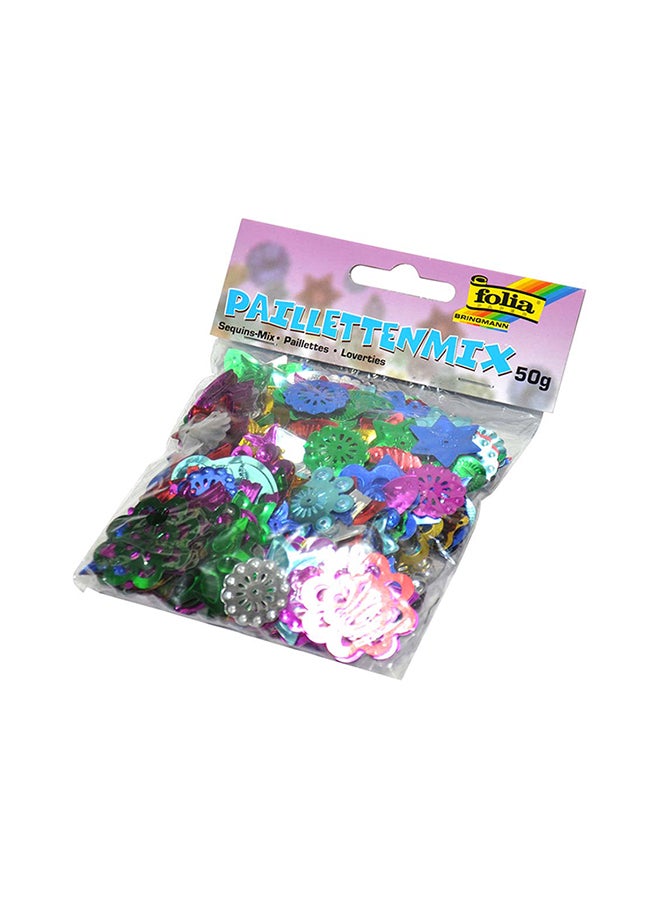 Different Shapes Sequinss Multicolour