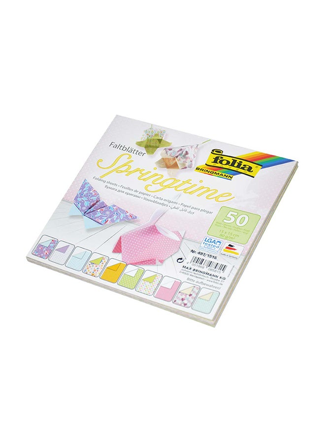 folia 50-Sheets  Folding Papers Multicolour  - Image 2