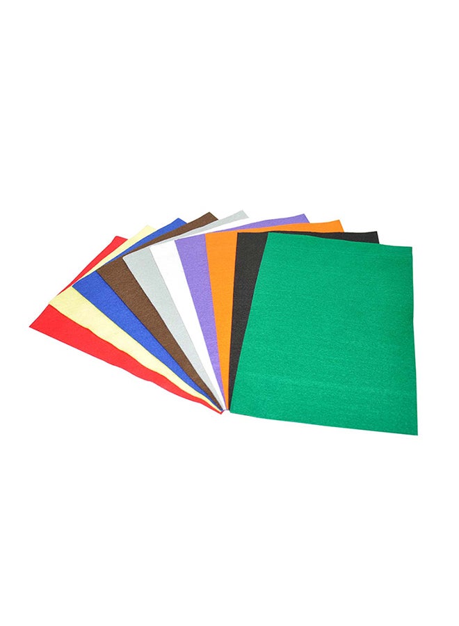 folia 10-Sheets Craft Paper 20 x 30cm Multicolour - Image 1
