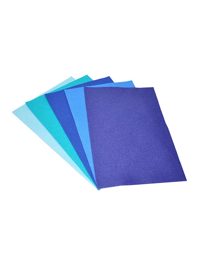 folia 10-Piece Craft Paper Blue - Image 1