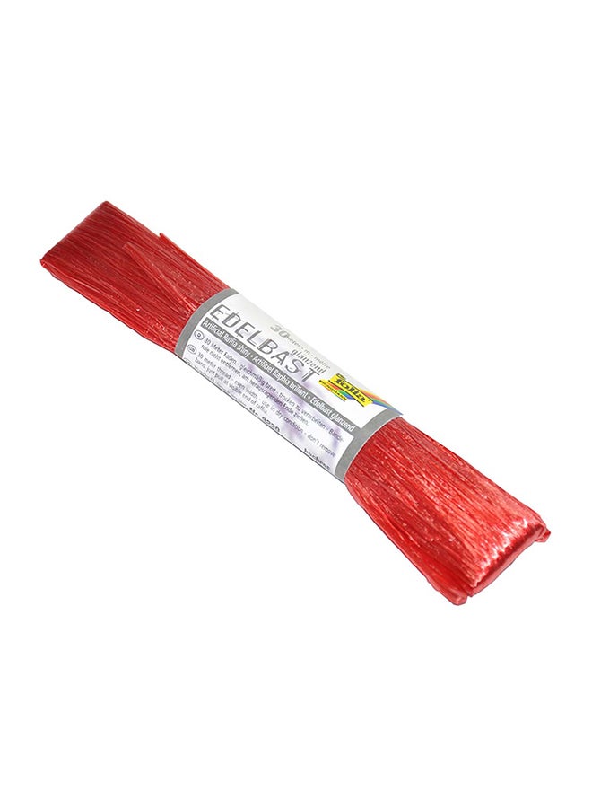 Synthetic Raffia Red