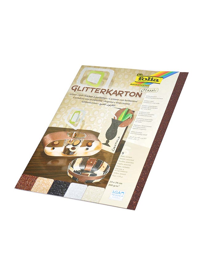 folia 5-Piece Glitter Cards - Image 2
