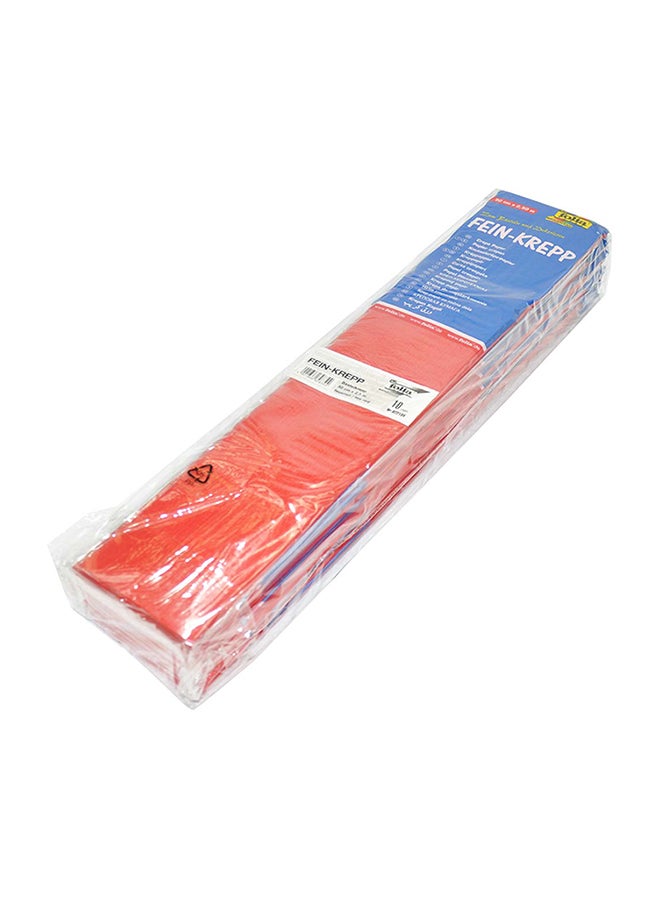 folia 10-Piece Crepe Paper Red - Image 2