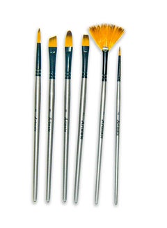 Artmate 6-Piece Painting Brushes Set Multicolour  - Image 1