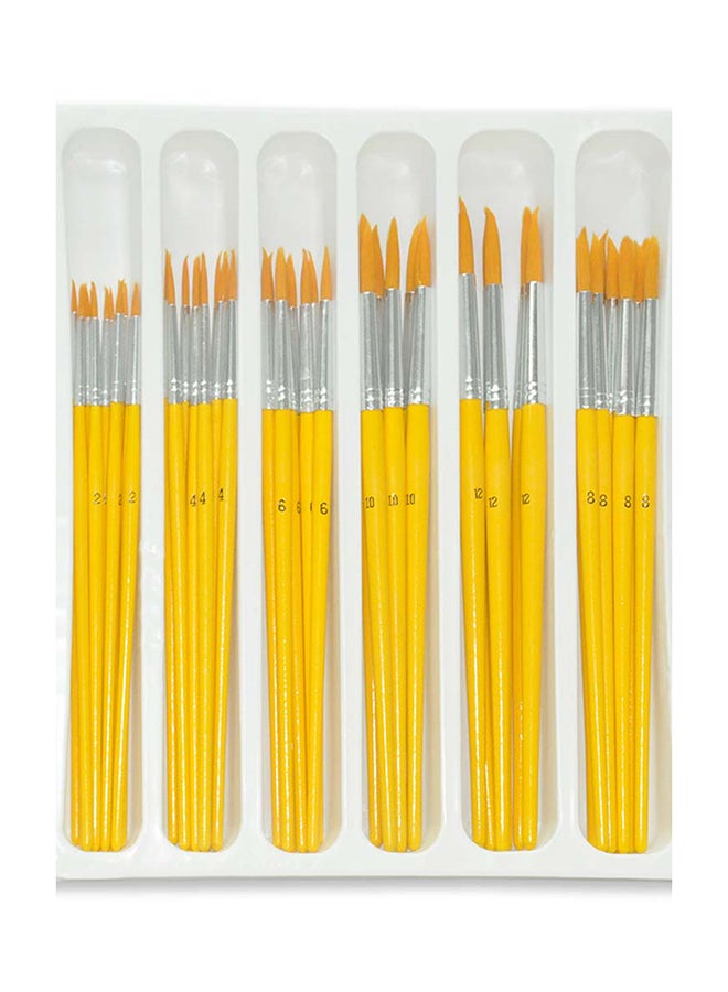 Artmate - 54-Piece Brush Set Round Multicolour - Image 1